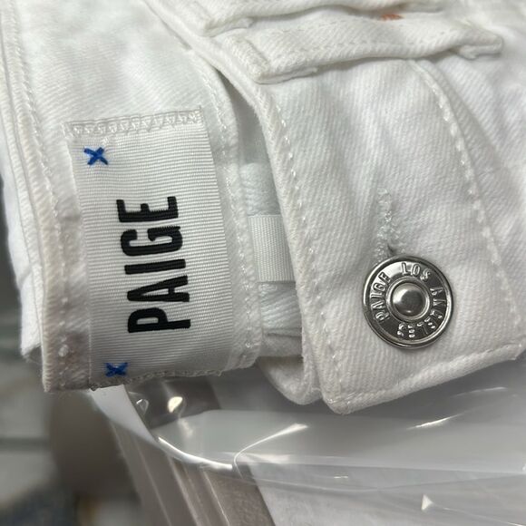 Paige Amber white skinny jeans NWT size 26 NWT - Picture 6 of 12
